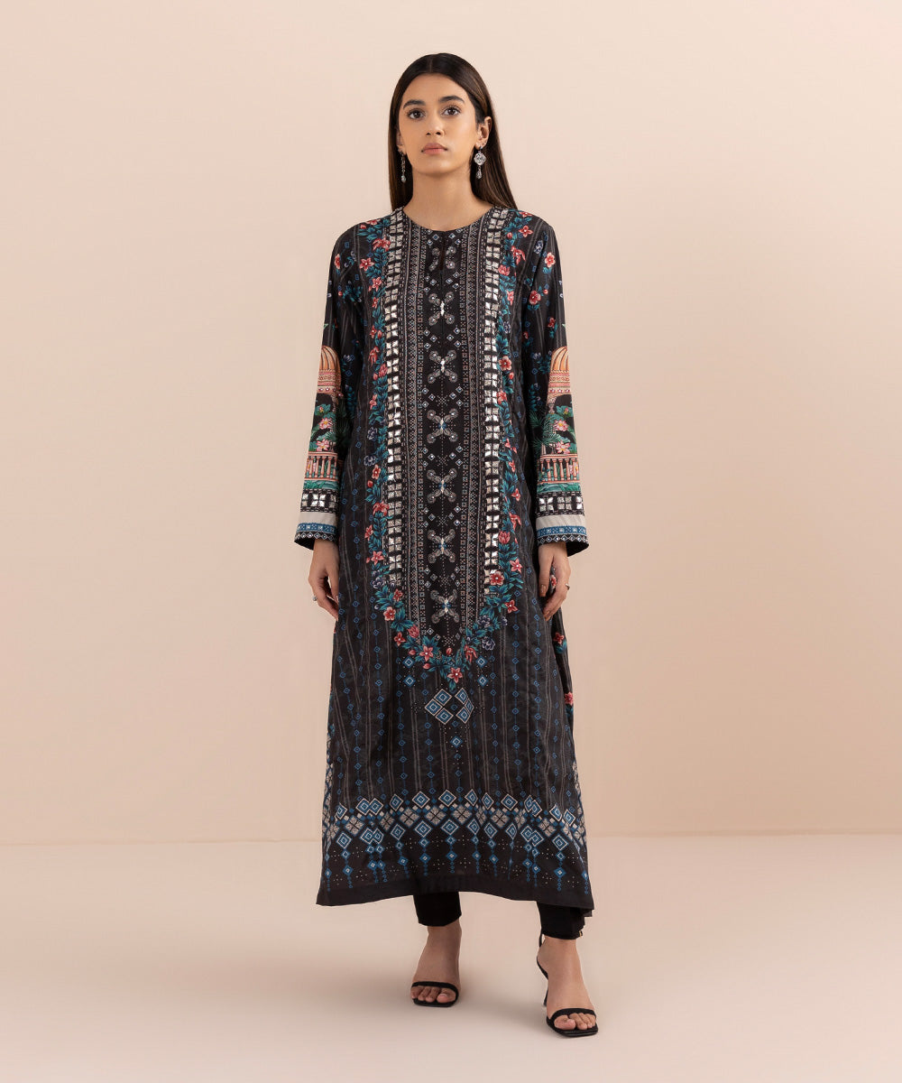 Sapphire - Printed Silk Shirt