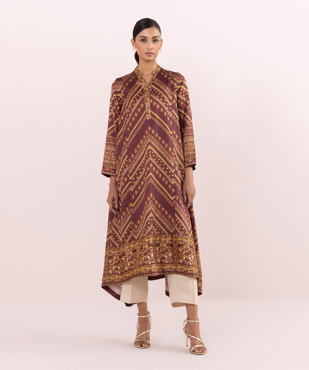 Sapphire - Printed Silk Shirt