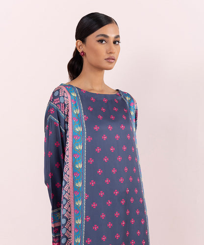 Sapphire - 2 Piece - Printed Silk Suit
