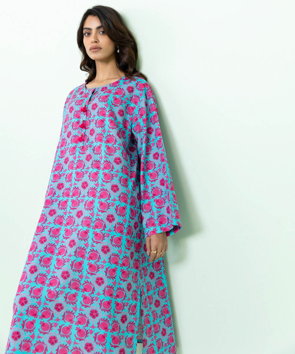 Sapphire - Printed Khaddar Shirt