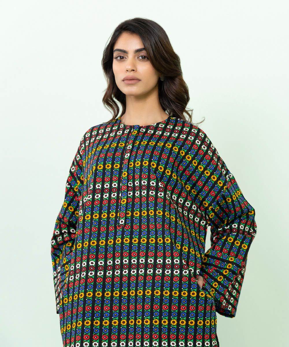 Sapphire - Printed Khaddar Shirt