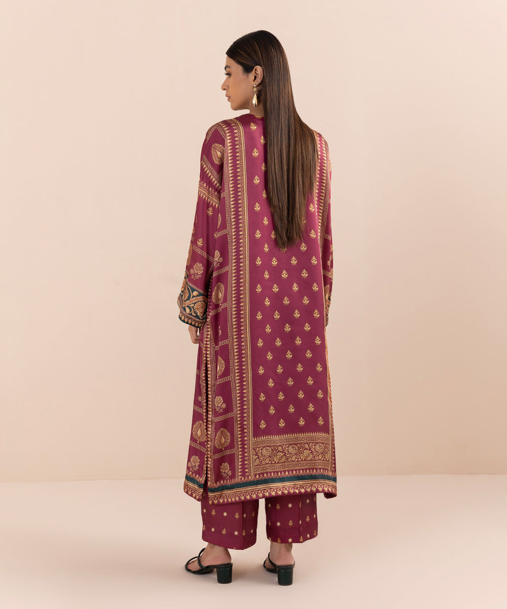 Sapphire - 2 Piece - Printed Silk Suit