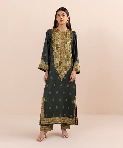 Sapphire - 2 Piece - Printed Silk Suit