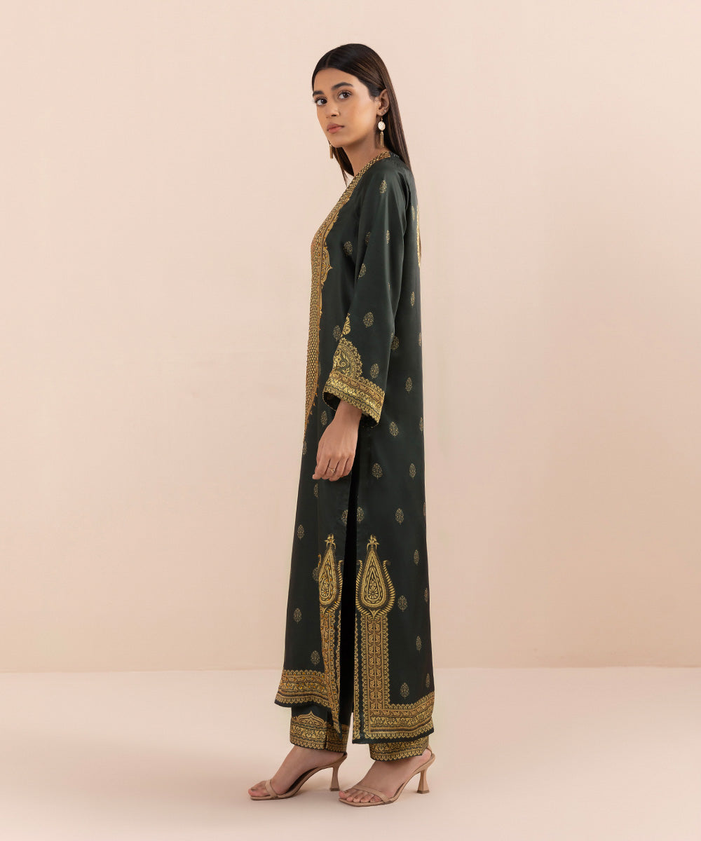 Sapphire - 2 Piece - Printed Silk Suit