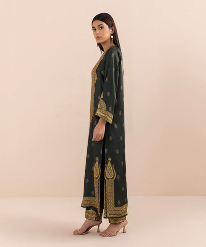 Sapphire - 2 Piece - Printed Silk Suit