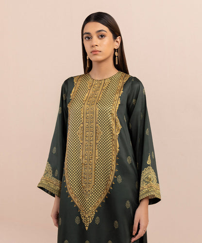 Sapphire - 2 Piece - Printed Silk Suit