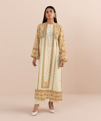 Sapphire - 2 Piece - Printed Silk Suit