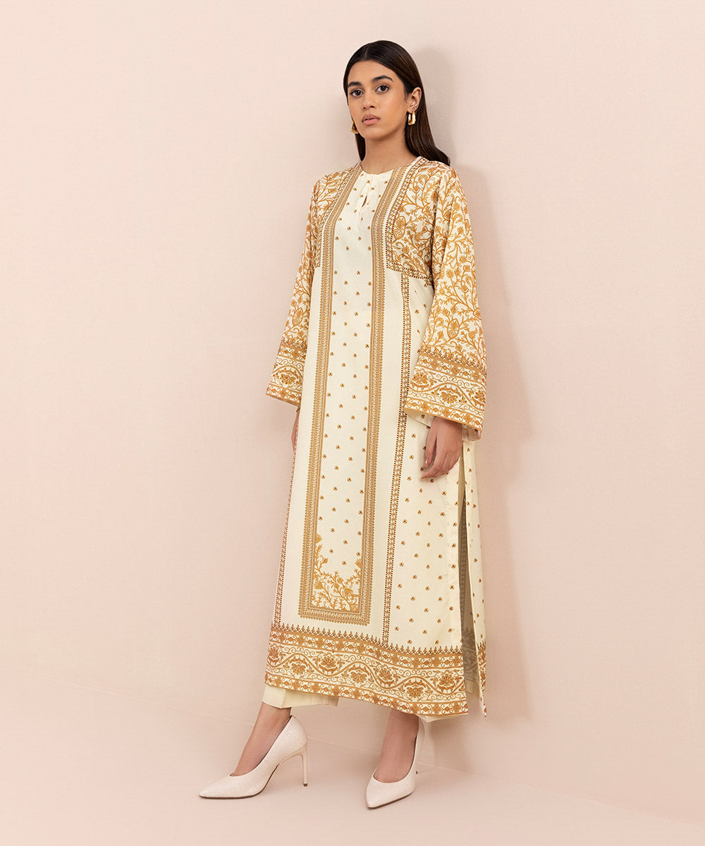 Sapphire - 2 Piece - Printed Silk Suit