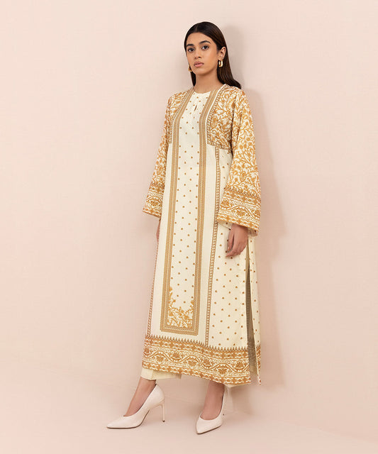 Sapphire - 2 Piece - Printed Silk Suit