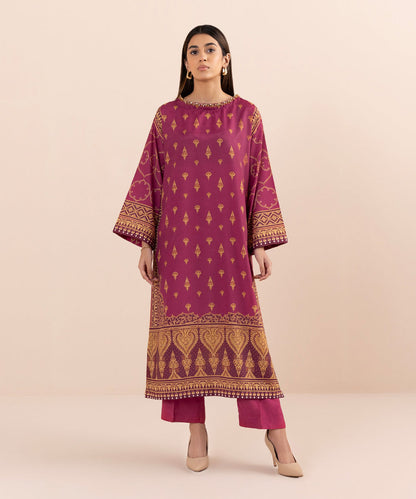 Sapphire - 2 Piece - Embellished Silk Suit