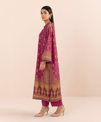 Sapphire - 2 Piece - Embellished Silk Suit