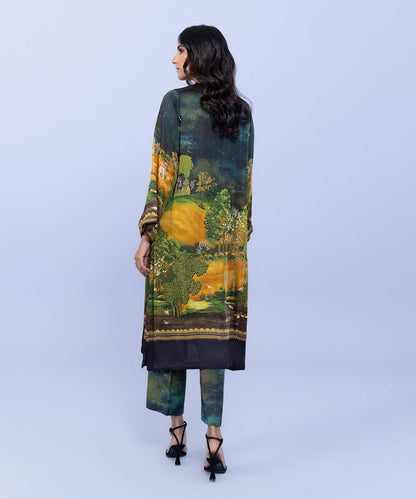 Sapphire - 2 Piece - Printed Silk Suit