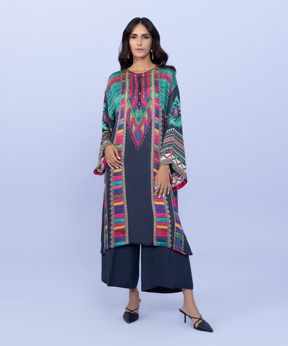 Sapphire - 2 Piece - Printed Silk Suit