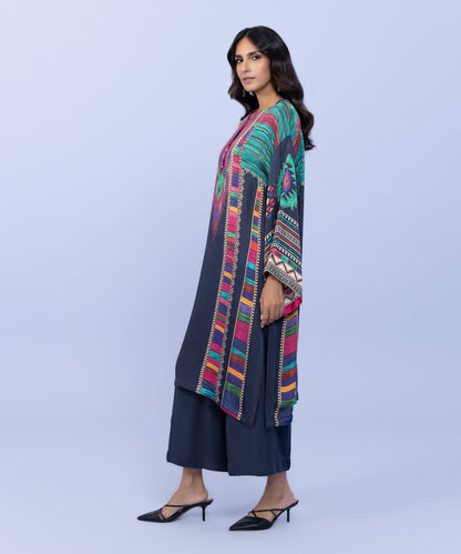 Sapphire - 2 Piece - Printed Silk Suit