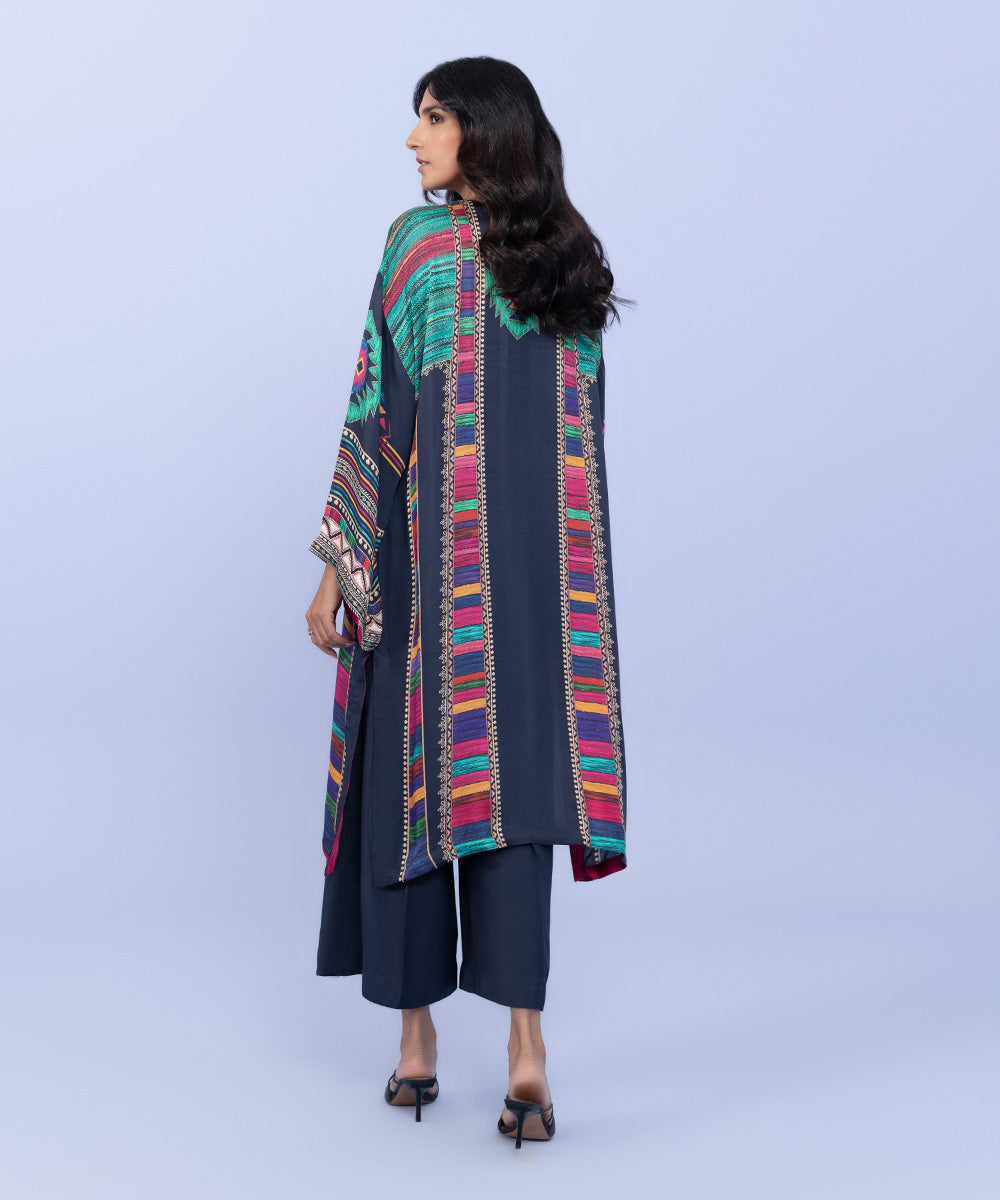 Sapphire - 2 Piece - Printed Silk Suit