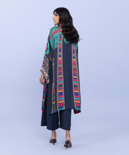Sapphire - 2 Piece - Printed Silk Suit