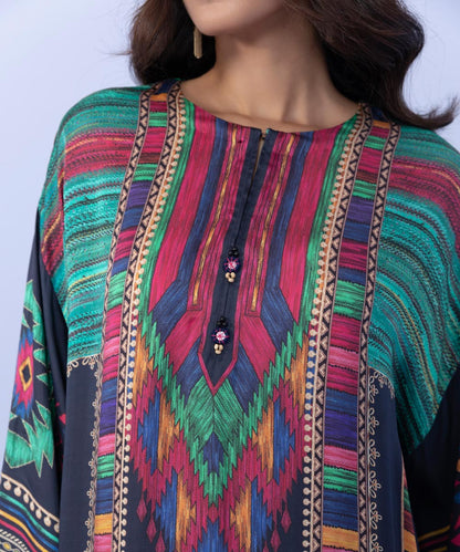 Sapphire - 2 Piece - Printed Silk Suit