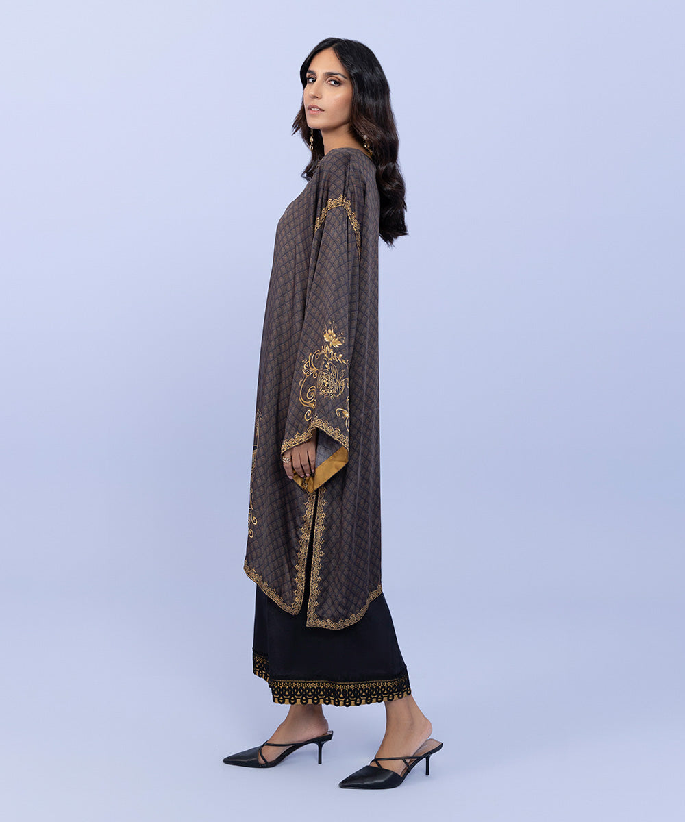 Sapphire - 2 Piece - Printed Silk Suit