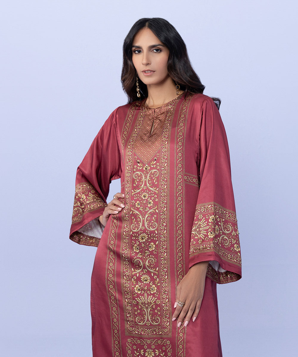 Sapphire - 2 Piece - Printed Silk Suit