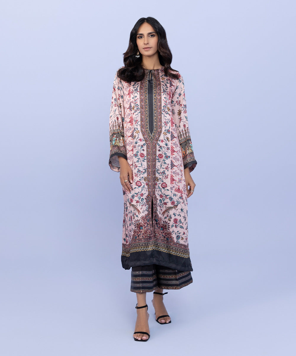 Sapphire - 2 Piece - Printed Silk Suit