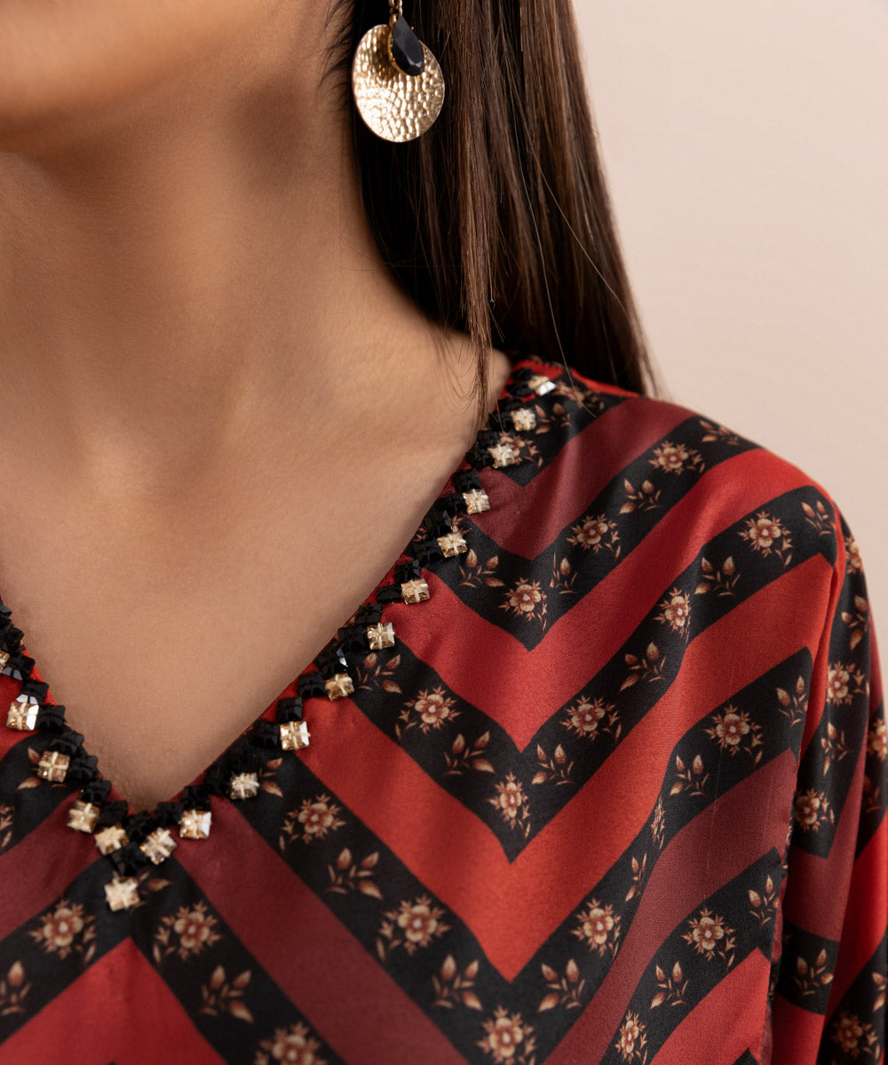 Sapphire - 3 Piece - Embellished Silk Suit