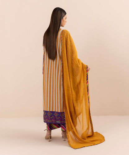 Sapphire - 3 Piece - Printed Silk Suit