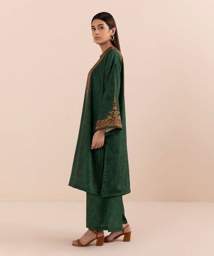 Sapphire - 2 Piece - Printed Silk Suit