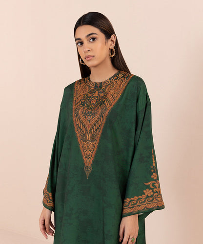 Sapphire - 2 Piece - Printed Silk Suit