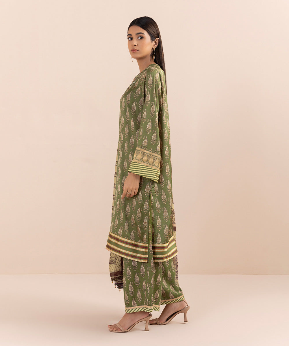 Sapphire - 3 Piece - Embellished Silk Suit