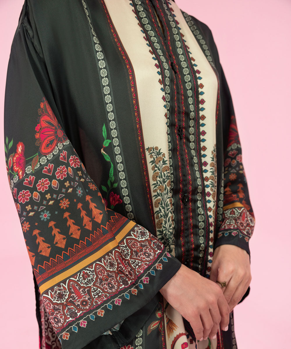 Sapphire - 2 Piece - Printed Silk Suit