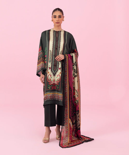 Sapphire - 2 Piece - Printed Silk Suit