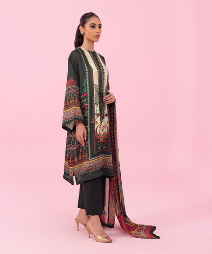 Sapphire - 2 Piece - Printed Silk Suit