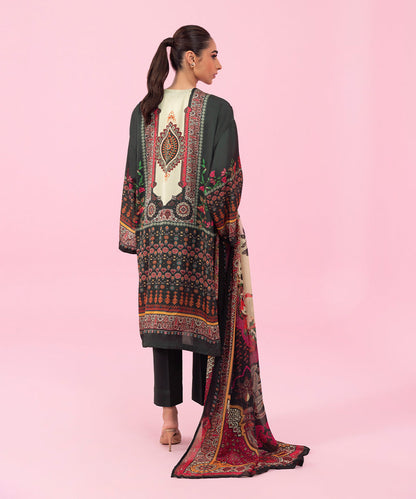 Sapphire - 2 Piece - Printed Silk Suit