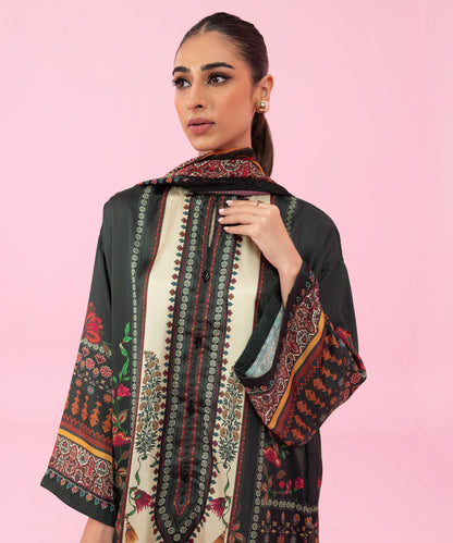 Sapphire - 2 Piece - Printed Silk Suit