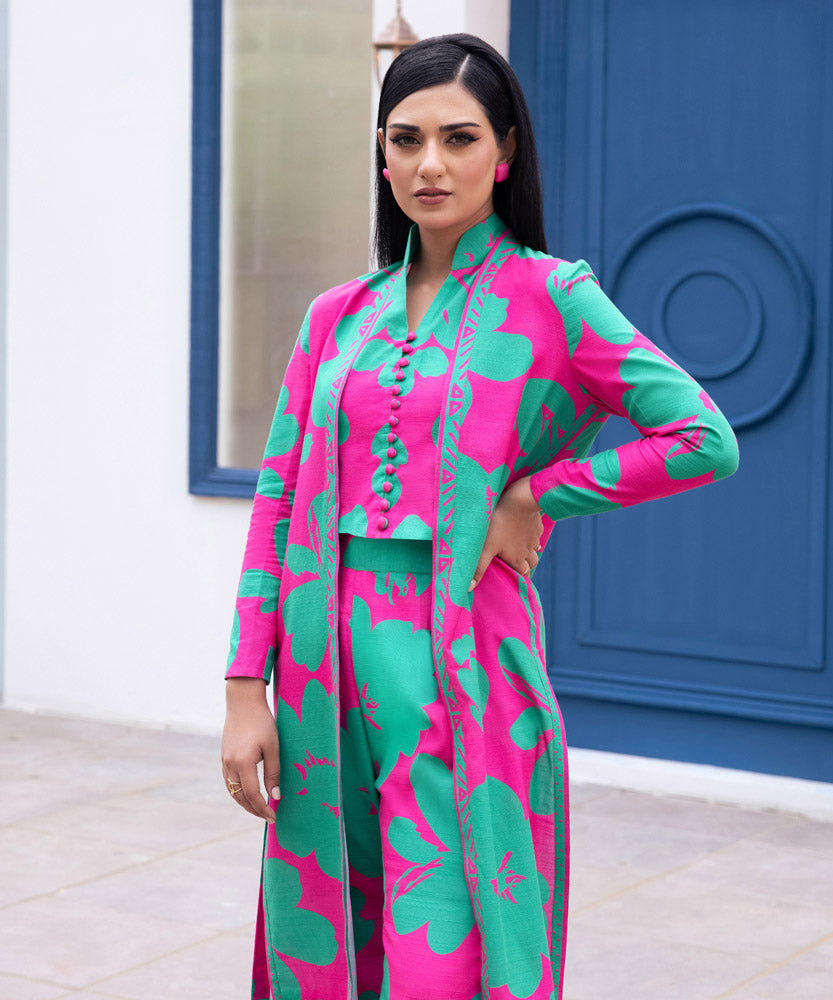 Sapphire - Printed Light Khaddar Shirt