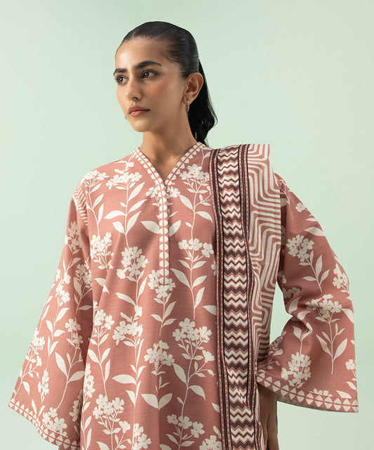 Sapphire - 2 Piece - Printed Khaddar Suit