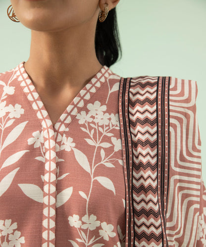 Sapphire - 2 Piece - Printed Khaddar Suit