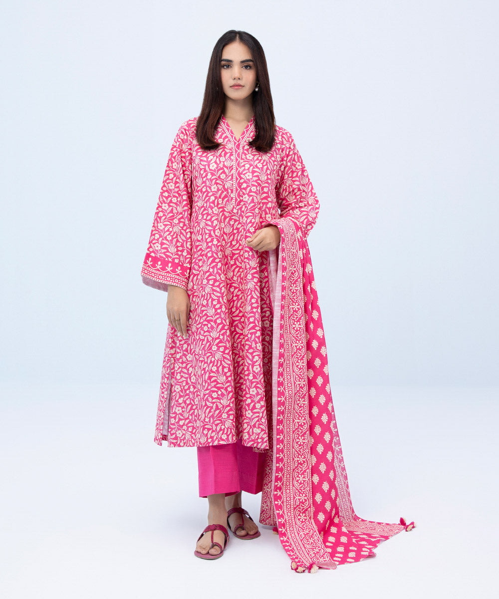 Sapphire - 2 Piece - Printed Khaddar Suit