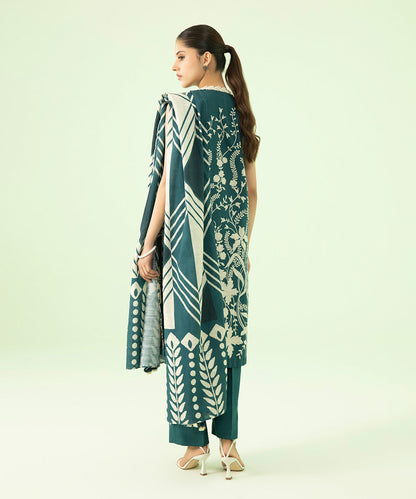 Sapphire - 2 Piece - Printed Khaddar Suit