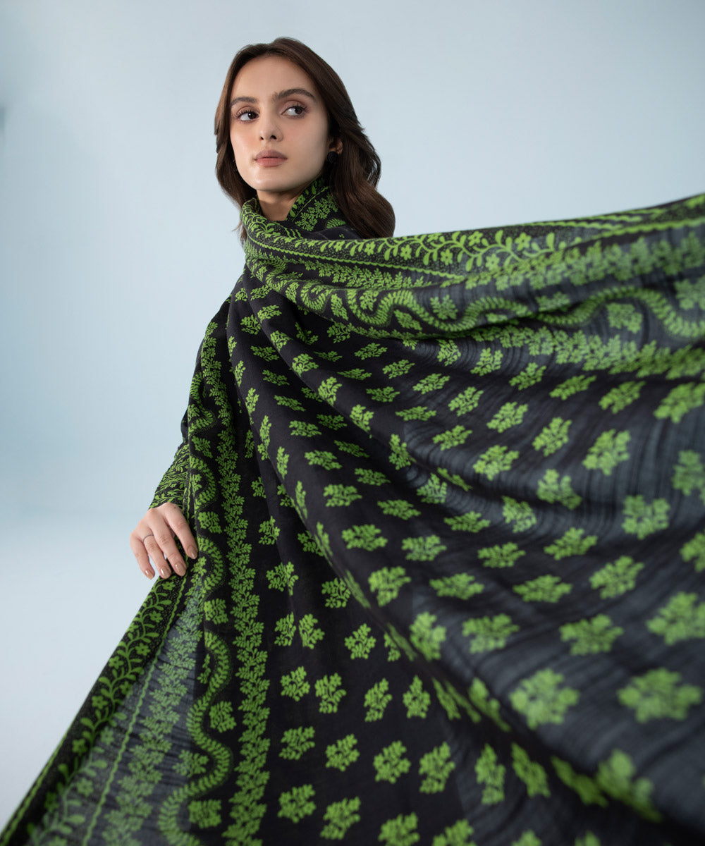Sapphire - 2 Piece - Printed Khaddar Suit