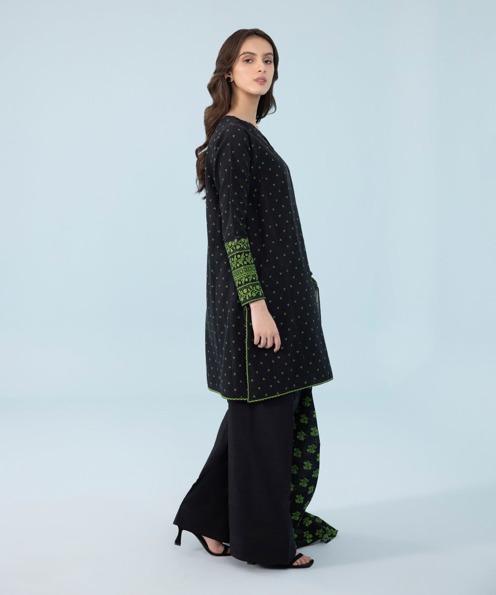 Sapphire - 2 Piece - Printed Khaddar Suit