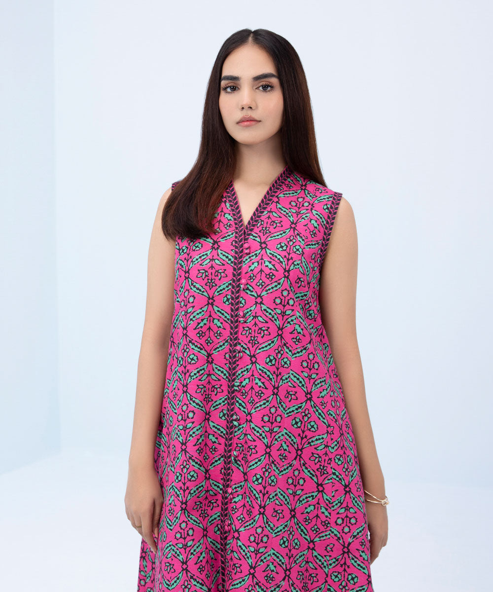 Sapphire - 2 Piece - Printed Khaddar Suit