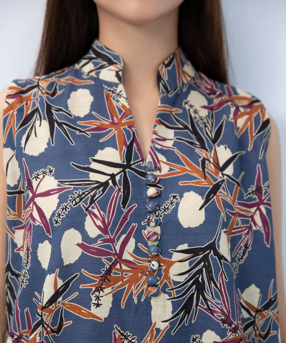 Sapphire - 2 Piece - Printed Khaddar Suit