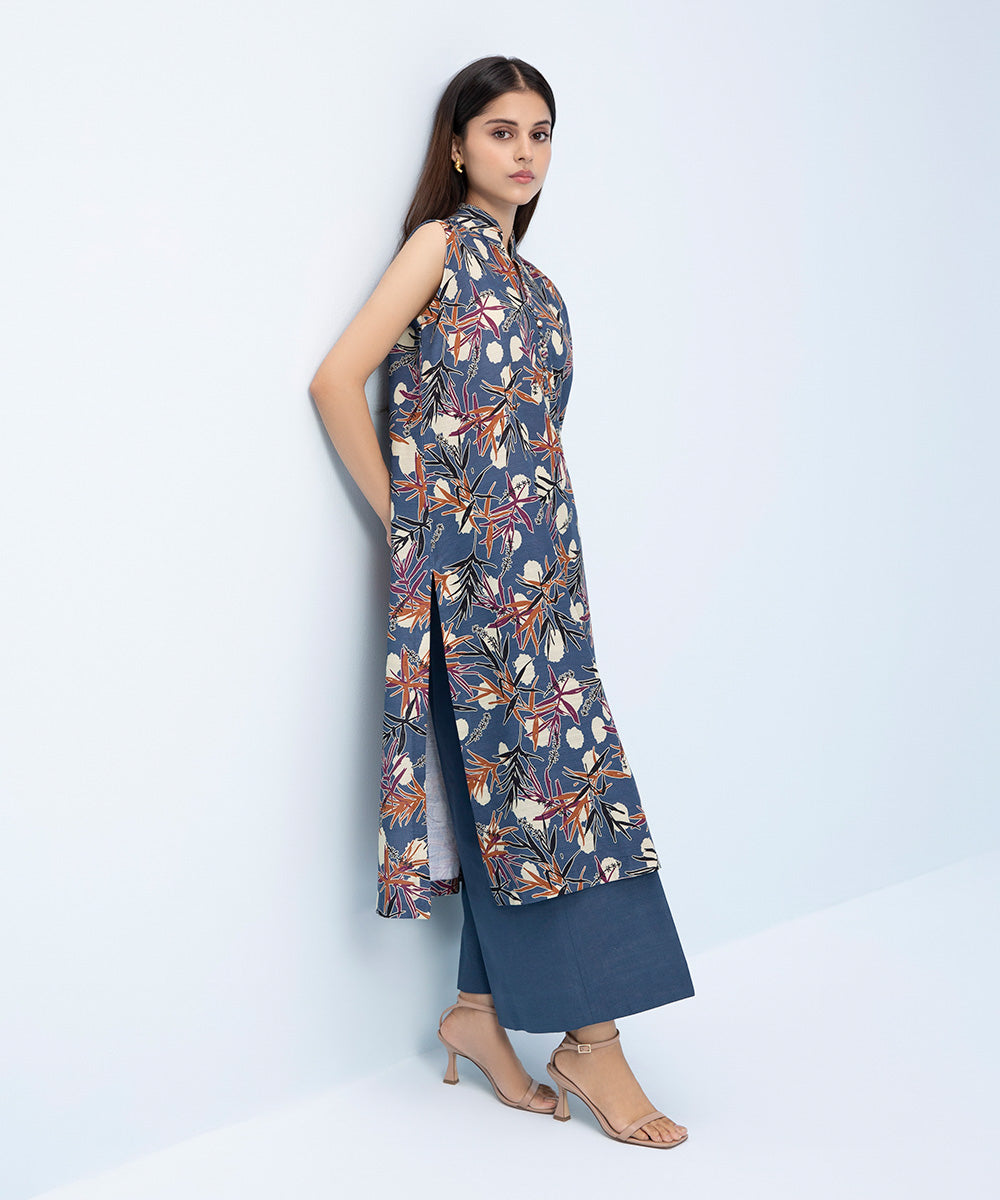 Sapphire - 2 Piece - Printed Khaddar Suit