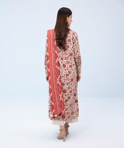 Sapphire - 3 Piece - Printed Khaddar Suit