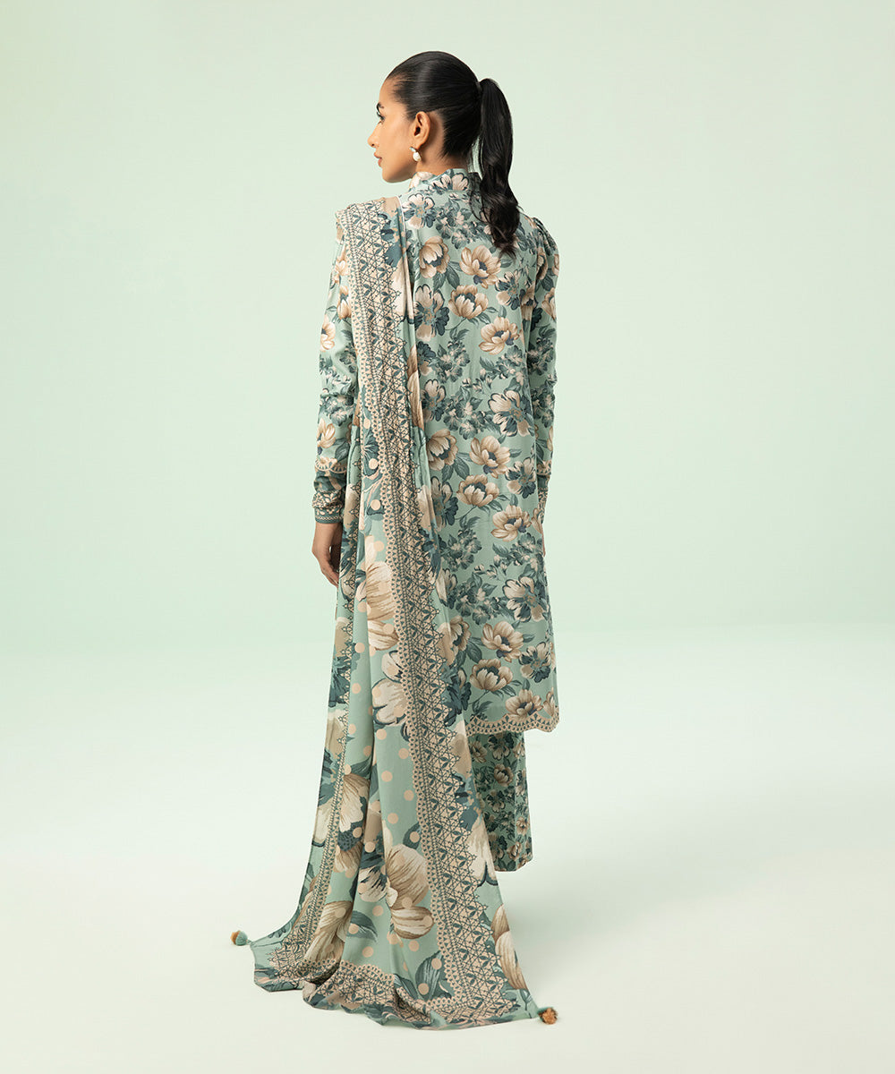 Sapphire - 3 Piece - Printed Linen Suit