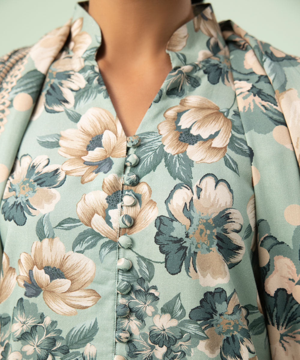 Sapphire - 3 Piece - Printed Linen Suit