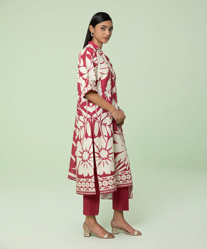 Sapphire - 3 Piece - Printed Light Khaddar Suit