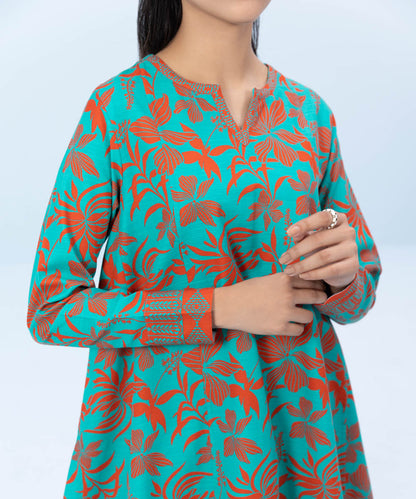 Sapphire - 3 Piece - Printed Khaddar Suit
