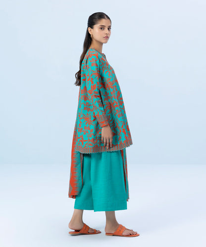 Sapphire - 3 Piece - Printed Khaddar Suit